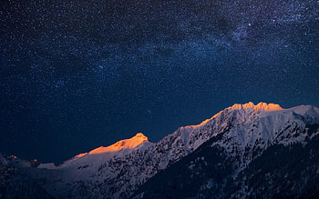 ... Milky Way galaxy visible in the night sky HD wallpaper