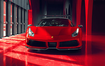 2018, Pogea Racing Fplus Corsa, Ferrari 488 GTB, front HD wallpaper