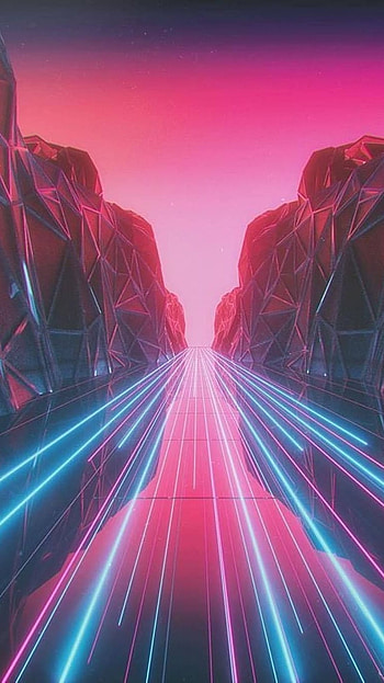 Neon, Neon Road HD phone wallpaper