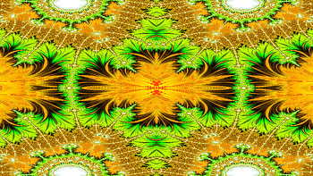 Trippy Psychedelic Fractal, trippy, psychedelic, aesthetic, orange (Color), green, Abstract, fractal, abstract green HD wallpaper