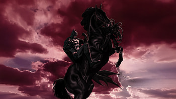Bat Hombre, batman, horse, superheroes, artwork, art, digital-art, deviantart HD wallpaper