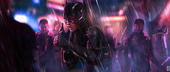 Bat Girl In Danger, batgirl, superheroes, artwork, digital-art HD wallpaper