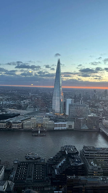 The Shard, London aesthetics, Paris skyline, Urban landscape HD phone wallpaper