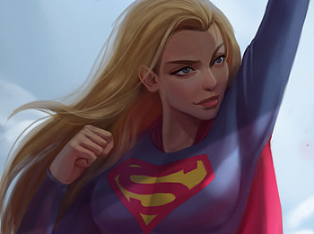 Cute Supergirl Artwork, supergirl, artwork, cute, superheroes HD wallpaper
