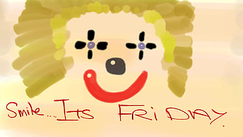FRIDAY, fun, laugh, clown, weekend HD wallpaper
