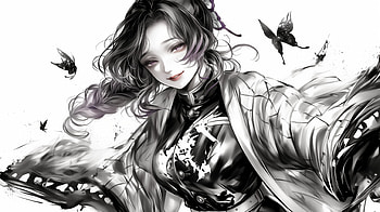 Shinobu Kochou: from Demon Slayer: Kimetsu no Yaiba, Demon Slayer: Kimetsu no Yaiba, Anime, manga, Shinobu Kochou HD wallpaper