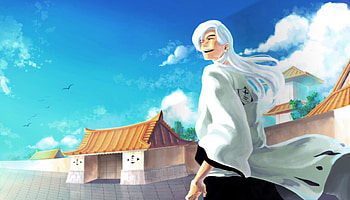 Peaceful, Soul Society, Bleach, 13th Division, Manga, Anime, Barracks, Shinigami, Captain, Jushiro Ukitake HD wallpaper