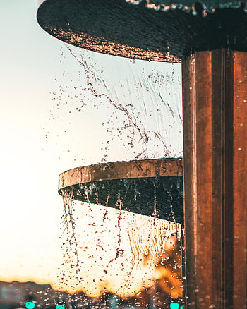 Water, Drops, Fountain, Miscellanea, Miscellaneous, Spray, To Drain, Drain HD phone wallpaper