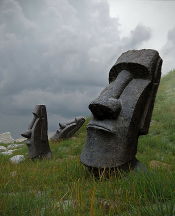 Moai statues, Ancient heritage, Mystical Easter Island, Cultural treasures HD phone wallpaper