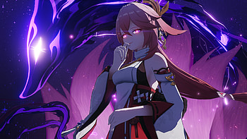 Yae Miko Guuji Genshin Impact HD wallpaper