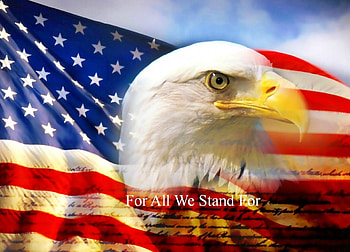 For All We Stand For, digital, abstract, eagle, art, beautiful, flag, america HD wallpaper