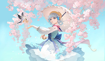 Kamisato Ayaka, Kamisato Ayaka (Genshin Impact), video game, Genshin Impact HD wallpaper