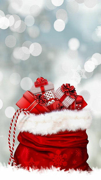 Santa bag, Christmas Gifts HD phone wallpaper