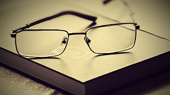 Preview book, glasses, lenses, frames HD wallpaper