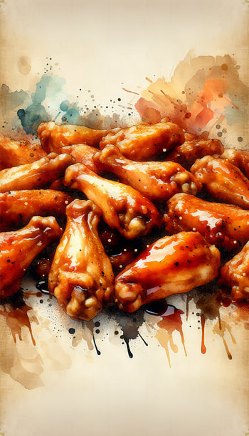 Savory Chicken Wings Artistic, food HD phone wallpaper