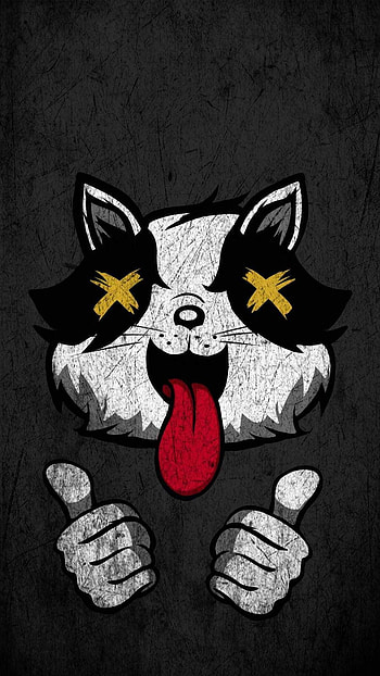 Cool Cat . Cartoon , Graffiti , Crazy, Cat Art 8 HD phone wallpaper
