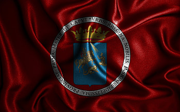 Reggio Calabria flag, , silk wavy flags, italian cities, Flag of Reggio Calabria, fabric flags, Day of Reggio Calabria, 3D art, Reggio Calabria, Europe, cities of Italy, Reggio Calabria 3D flag, Italy HD wallpaper