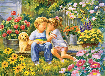 kindergeheimnisse, dogs, garden, children, child HD wallpaper