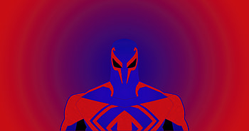 Spider Man 2099 Miguel O Hara Minimal Red , spiderman-2099, spiderman, miguel-o-hara, superheroes, minimalism, minimalist, artist, artwork, digital-art HD wallpaper