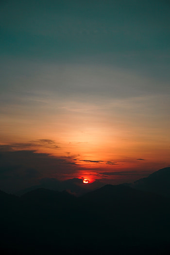 Nature, Sunset, Sky, Sun, Clouds HD phone wallpaper