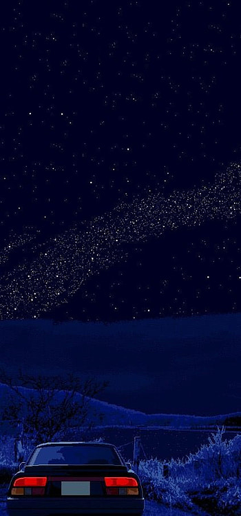 Night, Art, Car, Stars, Pixel HD phone wallpaper