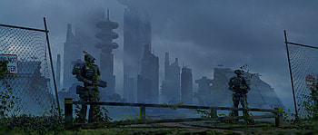 Quad — Nightwatch: Robotic Sentinels, Sci Fi, robot HD wallpaper