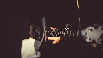 Black electric guitar, Banjo hands, Musical instrument HD wallpaper