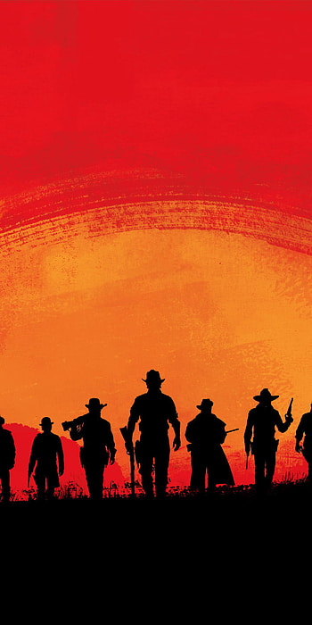 RDR2 Sunset Ride | Outlaw Dusk | Van der Linde Sunset, video game, Red Dead Redemption 2 HD phone wallpaper