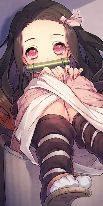 Nezuko | Nezuko — Kimetsu no Yaiba | Bamboo Muzzle Nezuko Art, Nezuko Kamado, Anime, Demon Slayer: Kimetsu no Yaiba HD phone wallpaper
