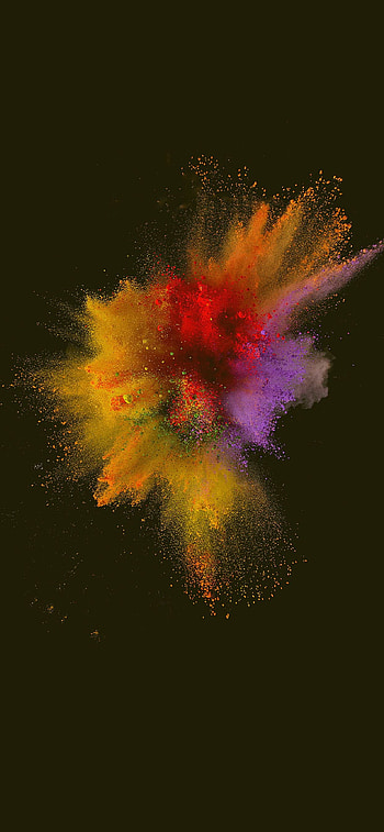 Powder, Explosion of colors, Abstract , Artistic display HD phone wallpaper