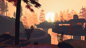 Risk of Rain 2 Game Landscape - Sunset, video game, Risk of Rain 2 HD wallpaper