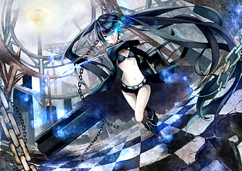 Black rock shooter, black, shooter, anime, girl, mato, kuroi, rock HD wallpaper