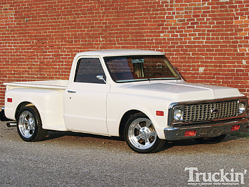 70 Chevy, bowtie, white, gm, truck HD wallpaper