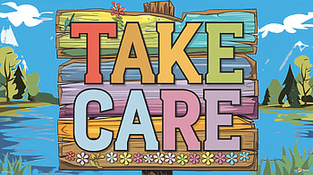 Take Care, sign, colorful HD wallpaper