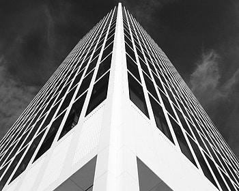 Architecture, Building, Minimalism, Bw, Chb, Symmetry, Facade, Angle, Corner HD wallpaper