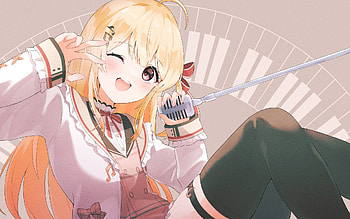 Otonose Kanade, Virtual Youtuber, girl, Anime, anime girl HD wallpaper