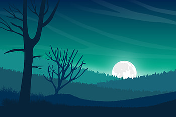 Landscape Moon Digital Evening , artist, artwork, digital-art, minimalism, minimalist HD wallpaper