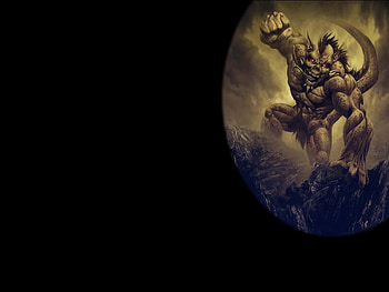 Grendel, creature, fantasy, dark HD wallpaper
