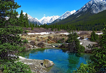 Spring, Nature, Mountains, Snow, Vertex, Tops HD wallpaper