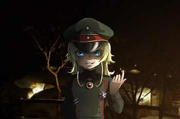 Tanya degurechaff, anime girl, uniform HD wallpaper