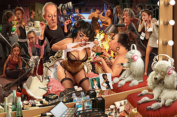 Dressing-Room, Funny, Room, CG, Dressing HD wallpaper