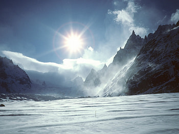 Landscape, Winter, Mountains HD wallpaper
