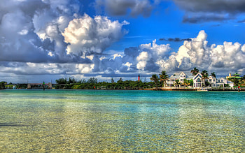 Cities, Water, Houses, Sky, Clouds, Small Houses HD wallpaper