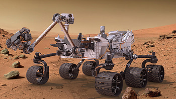 Mars rover curiosity, Top view, Mars exploration, NASA mission HD wallpaper