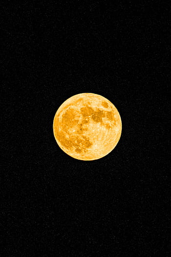Captivating view of a bright full moon against a star-filled night sky, perfect for . HD phone wallpaper