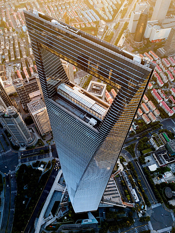 Shanghai World Financial Center, Towering buildings, Cityscape graphy, Urban landscape HD phone wallpaper