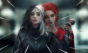 Dont Stab Me, artist, artwork, digital-art, artstation HD wallpaper