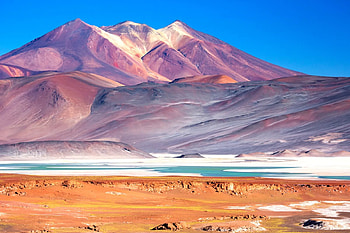 Atacama Desert, Chile, landscape, sky, sand, mountains HD wallpaper