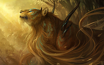 Fantasy, Tiger, Thorns, Being, Creature, Spikes HD wallpaper