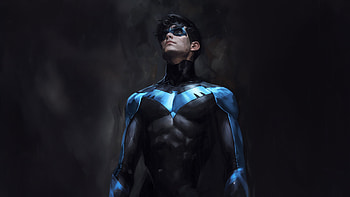 Titan Nightwing, nightwing, superheroes, artwork, digital-art, titans, artstation HD wallpaper